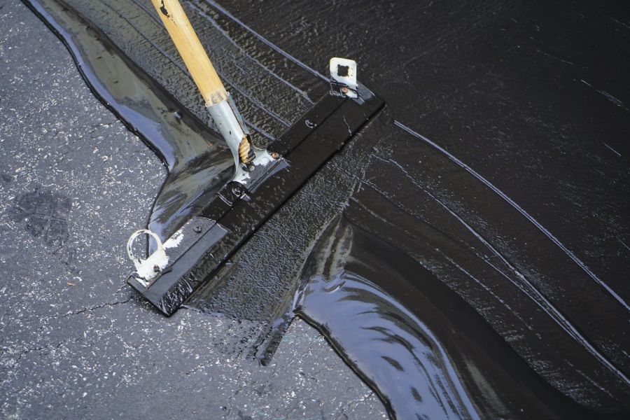 Driveway Sealing by George Stewart Painting